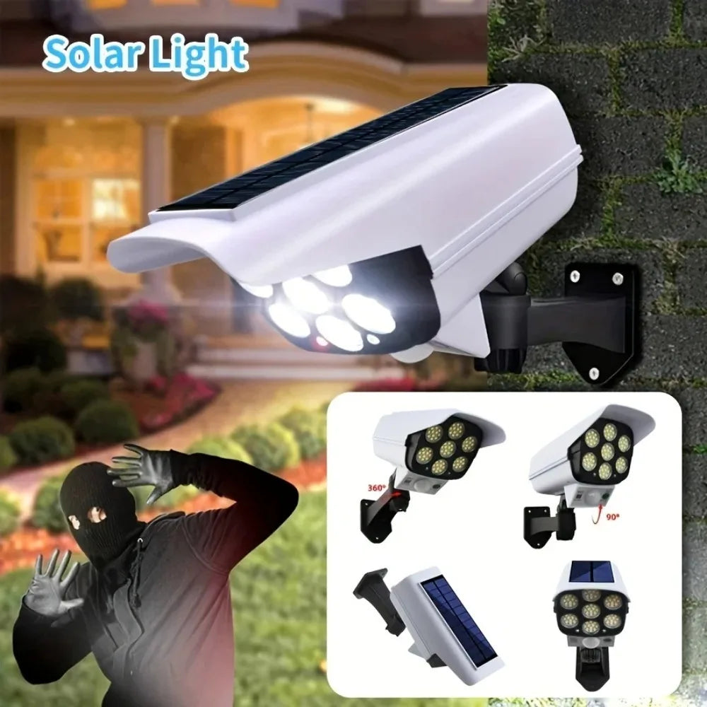 Outdoor Solar Motion Sensor Flood Light With Camera