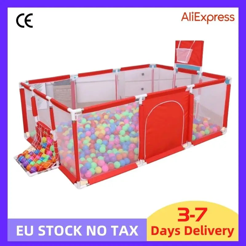 New Arrival Baby Playpen For Children Safety Barrier For Newborn Playground Basketball Ball Pit Playpen Indoor Baby Playground