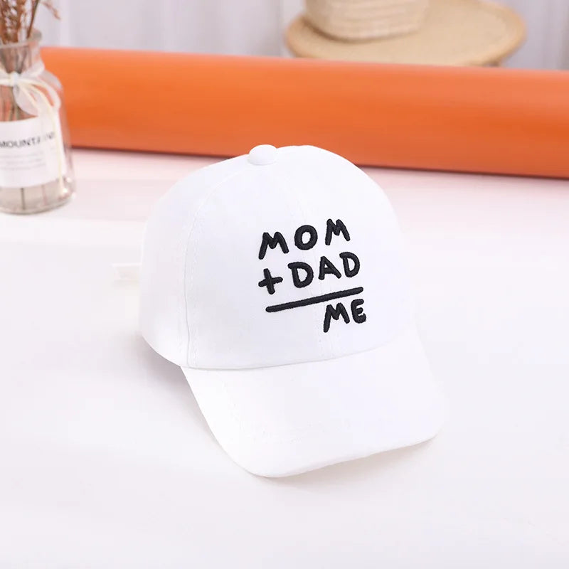 Summer Baby Baseball Hat Letter Embroidery Kids Peaked Cap for Boy Girl Solid Color Children Adjustable Sun Hats Gorras 아기모자