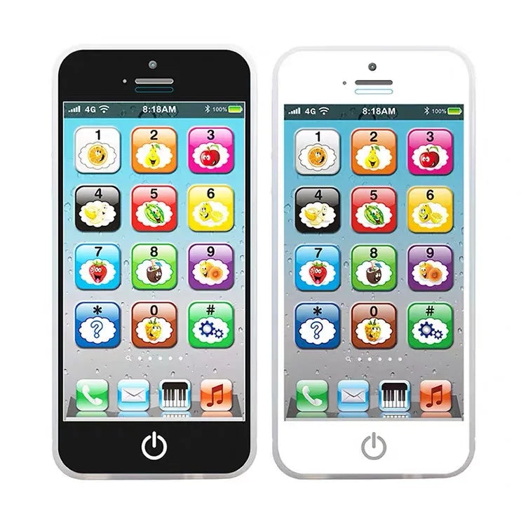 Kids Early Educational Mobile Phone Toy Children English Learning Music Cellphone with Light and Sound for Baby Infant Gift