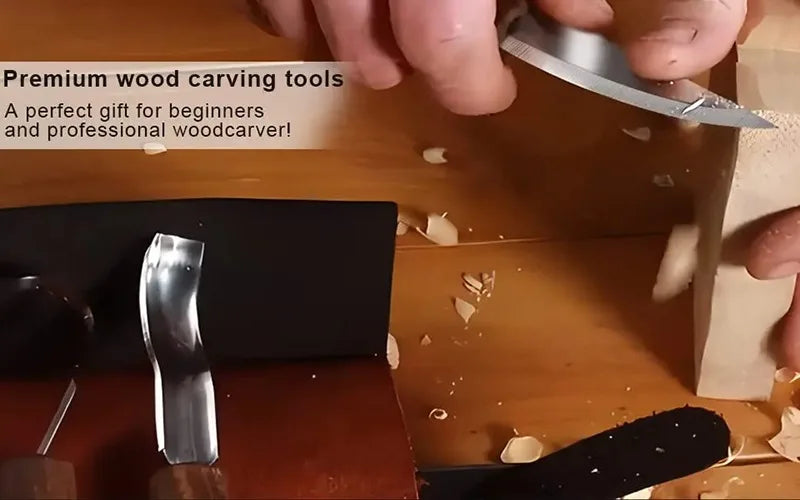 Wood Carving Tools Professional 15PCS Wood Carving Tools Hand Carving Knife Set Multifunctional Carpentry Wood Tools