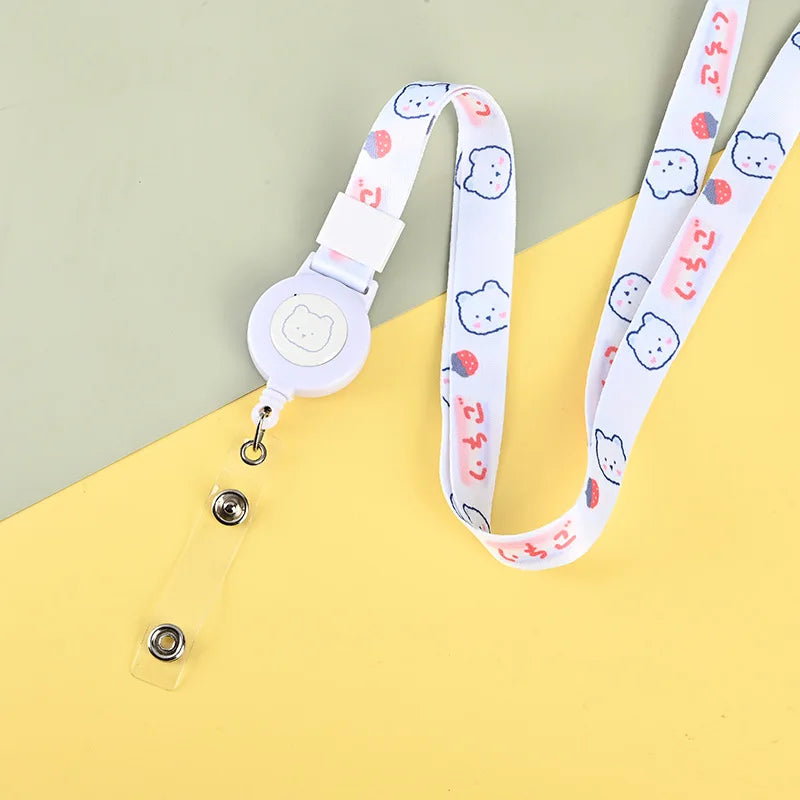 Cute dialog box transparent card cover student cartoon slider card pack game card ID card set pendant anti-lost
