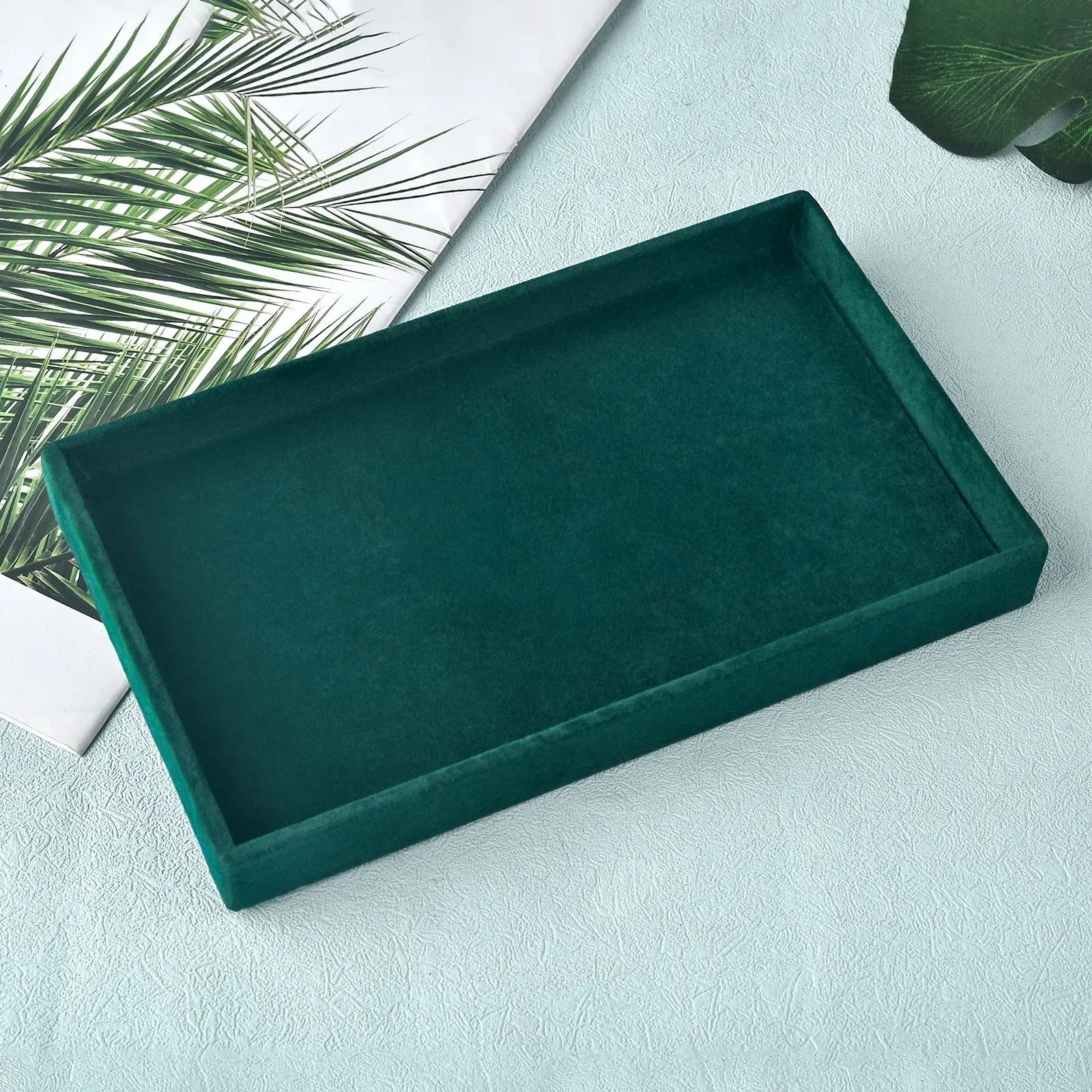 Velvet Jewelry Box Organizer DIY Earring Necklace Ring Jewelry Display Tray Portable Storage Box Jewelry Organizer Display Case