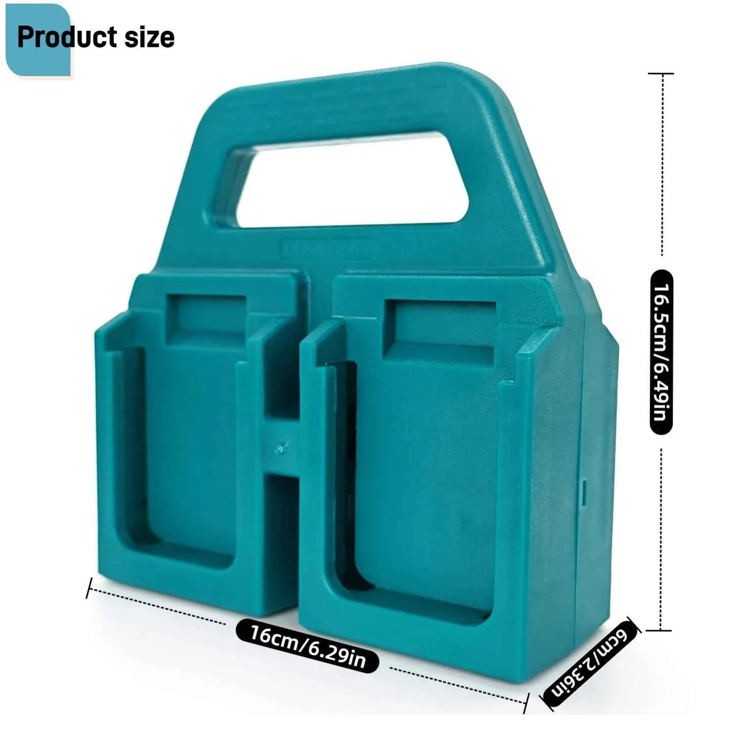 4x Battery Mount Holder Portable Storage Rack Basket Bracket Holder For Makita 18V Battery (NO Batteries)