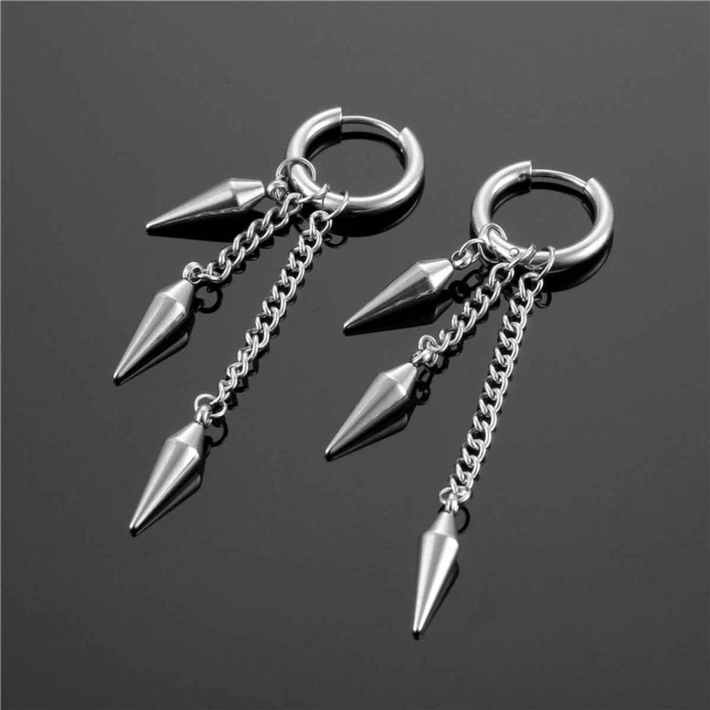 2PC Fashion Men's Personality Rascal Handsome Irregular Earrings Jewelry Accessories Suitable for Date, Party, Festival Gifts