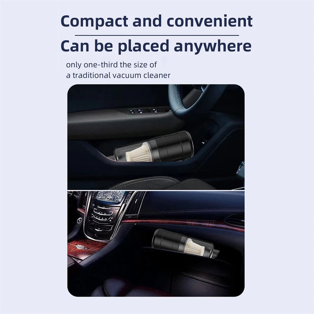 Handheld Vacuum Cordless High Power 15000PA Compressed Air Dust Collector Mini Portable Car Vacuum Cleaner Hairdryer