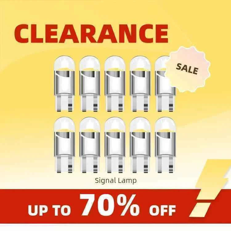 Clearance_10PCS W5W Led T10 WY5W LED Bulbs Car Light COB Car Wedge Parking Lights Auto License Plate Lamps Dome Read Lights_Cont