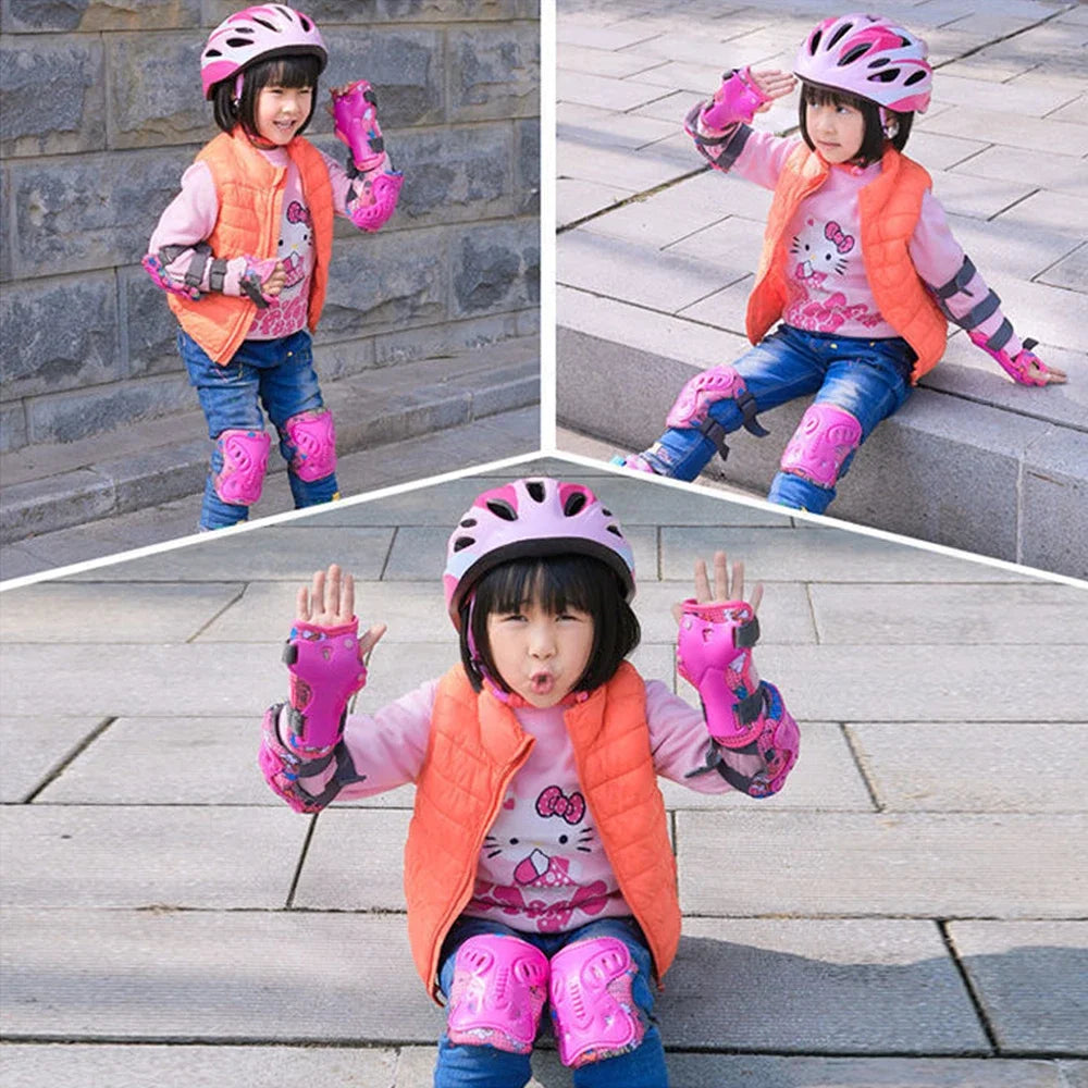 Kids 3-12 Years Knee Pad Elbow Pads Guards Protective Gear Set for Roller Skates Cycling Skateboard Inline Skatings Scooter