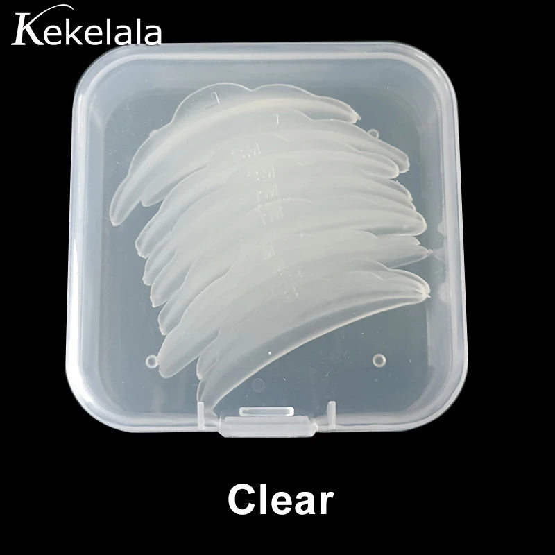 10Pcs Reusable Eyelash Lifting Kit Silicone lamination Pad Eyelash Perm Rods 3D Eyelashes Extension Curler Pad Makeup Tool