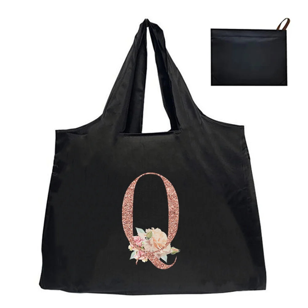 Shopping Bag Tote Bag Foldle Grocery Organizer Reusable Handbags Shoulder Bags Convenient Large-Capacity Large Tote For Fashion