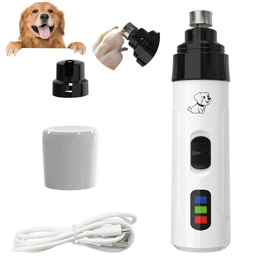 Dog Nail Trimmer Electric Dog Nail Grinder Puppy Cat Nail Clippers Professional Pet Grooming Gadget Diamond Bit Replacement Head