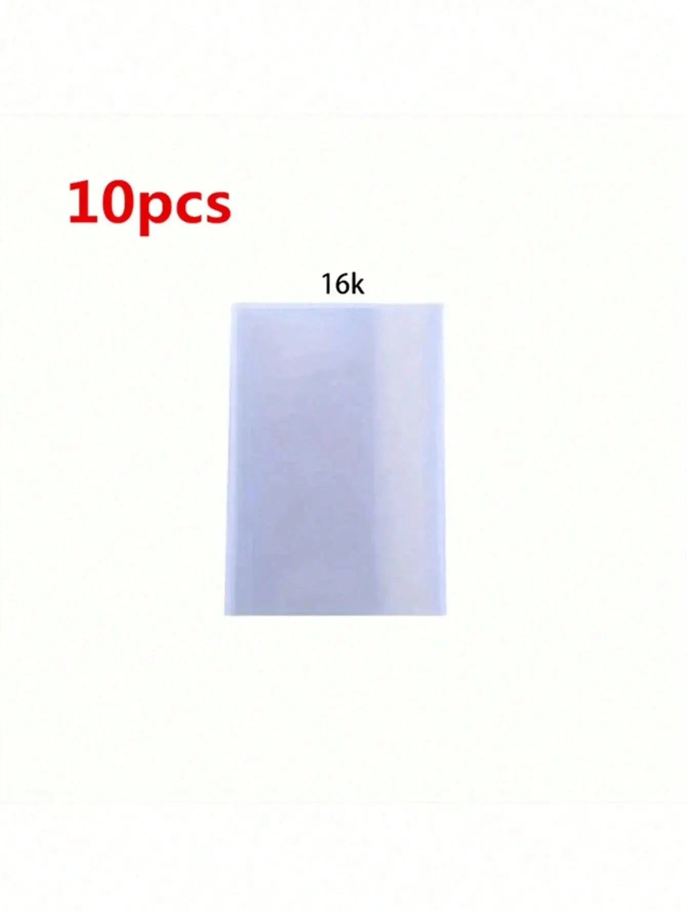 10 pcs Transparent Plastic Book Covers Waterproof And Wear-Resistant for A4/16K/A5 Books Ideal Student Back-to-School Supplies