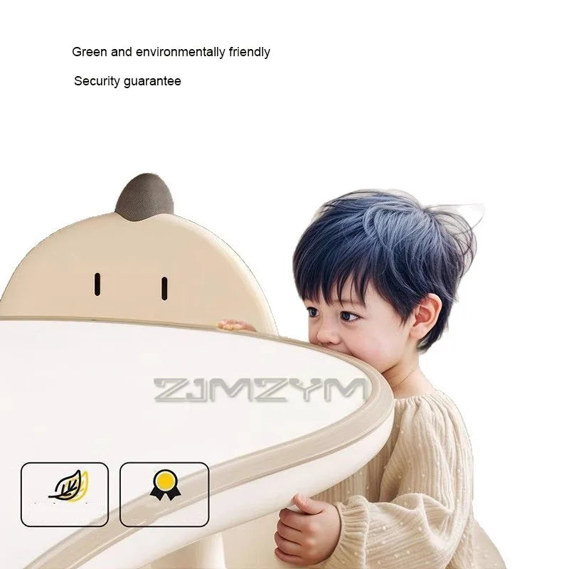 37-46cm Adjustable Baby Learning Table Anti-slip Stable Early Education Table With Round Edge Care For Baby's Safety Health Grow