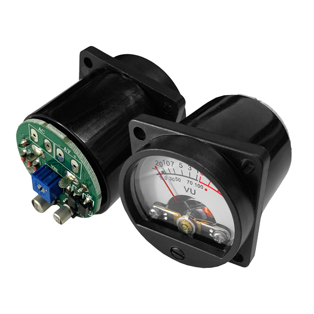 VU Meter 2 Pcs Panel VU Meters Warm Back Light Analog DB Sound Level Indicator Recording & Audio Level Amp with Driver Board