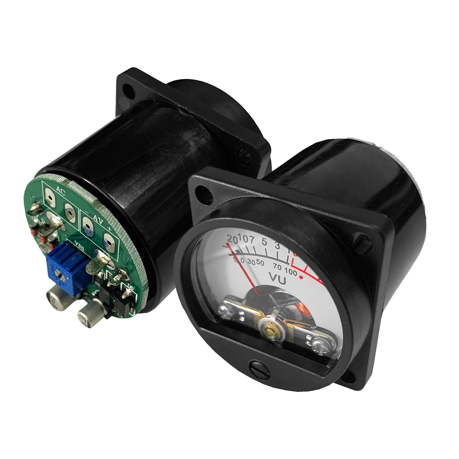 VU Meter 2 Pcs Panel VU Meters Warm Back Light Analog DB Sound Level Indicator Recording & Audio Level Amp with Driver Board