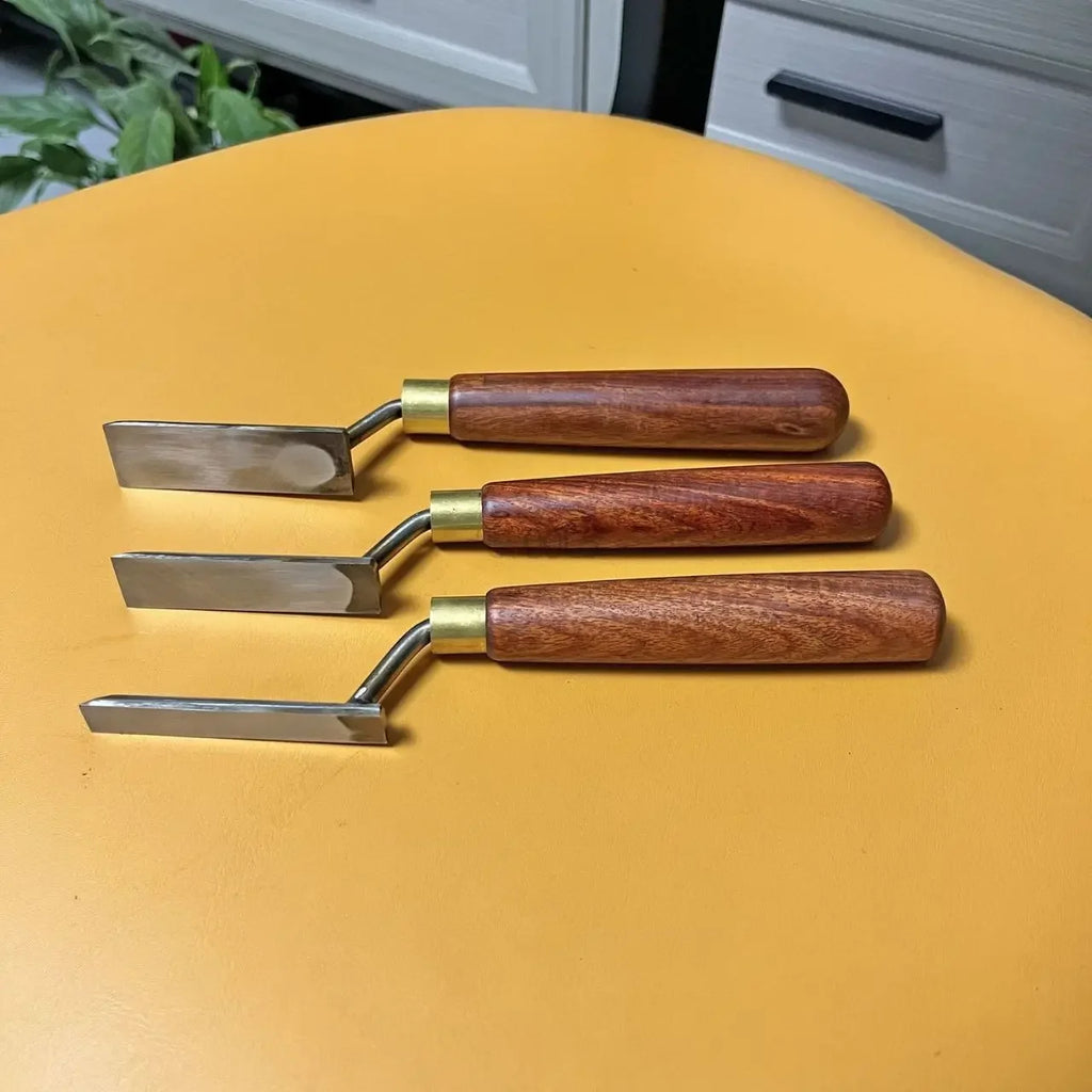 1 Set High Foot Shovel Woodworking Trimming Special Carving Chisel Flat Bottom Gooseneck Shovel Knife Hand Hardware Tools