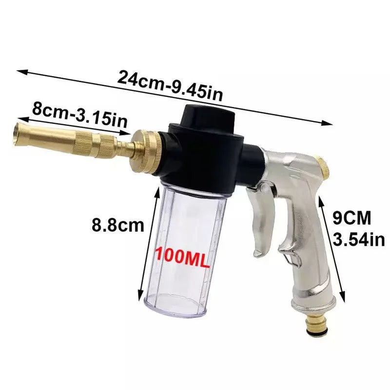 High Foam Pressure Spray Water Gun Washing Garden Watering Hose Nozzle Sprinkler Car Cleaning Wash Tool Kits Auto Washer Guns ﻿
