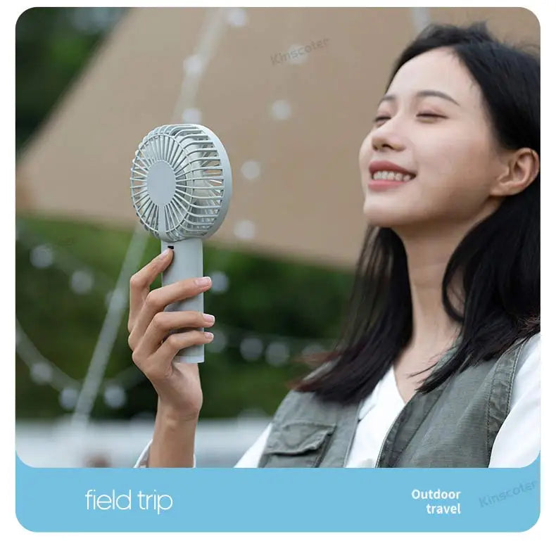 New Handheld Personal Fan Portable Mini USB Hand Fan 3600mAh Rechargeable Mini Fan with Stepless Speed Control Display Nightligh