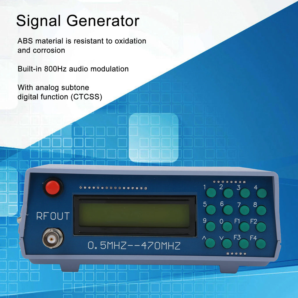 Modulation Signal Source Conditioning Radio 800Hz 0.5MHZ‑470MHZ RF Signal Generator Audio