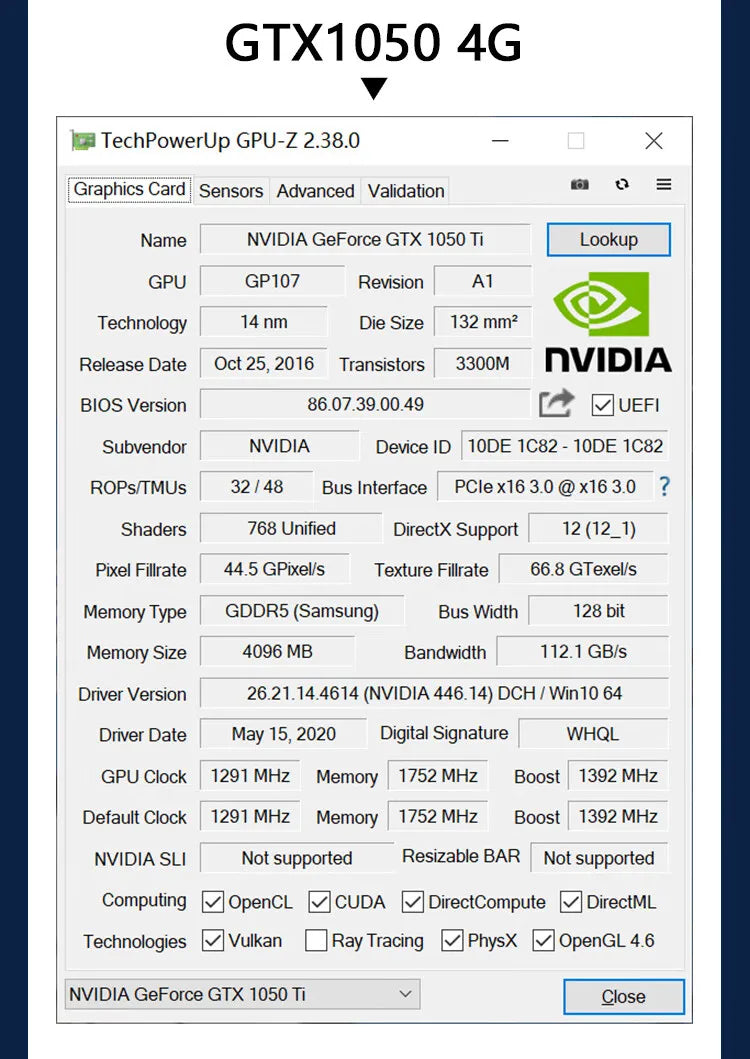 SRhonyra Low Profile Graphics Card 4GB GT730 RX550 GT1030 GTX1050 GTX1050Ti Half Height PCIe Video Card For SFF Thin ITX HTPC