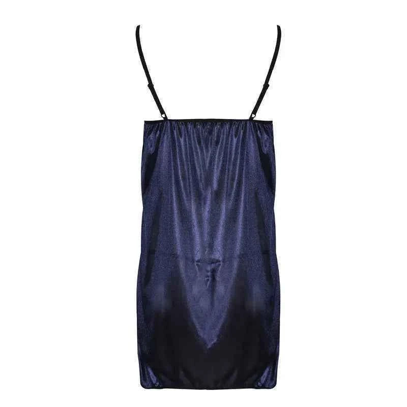 Women Sling Lace Sleepwear Female Sexy V Neck Nightdress Sexy Nightdress Lace-up Cutout Flower Silky Comfortable Sleepwear New