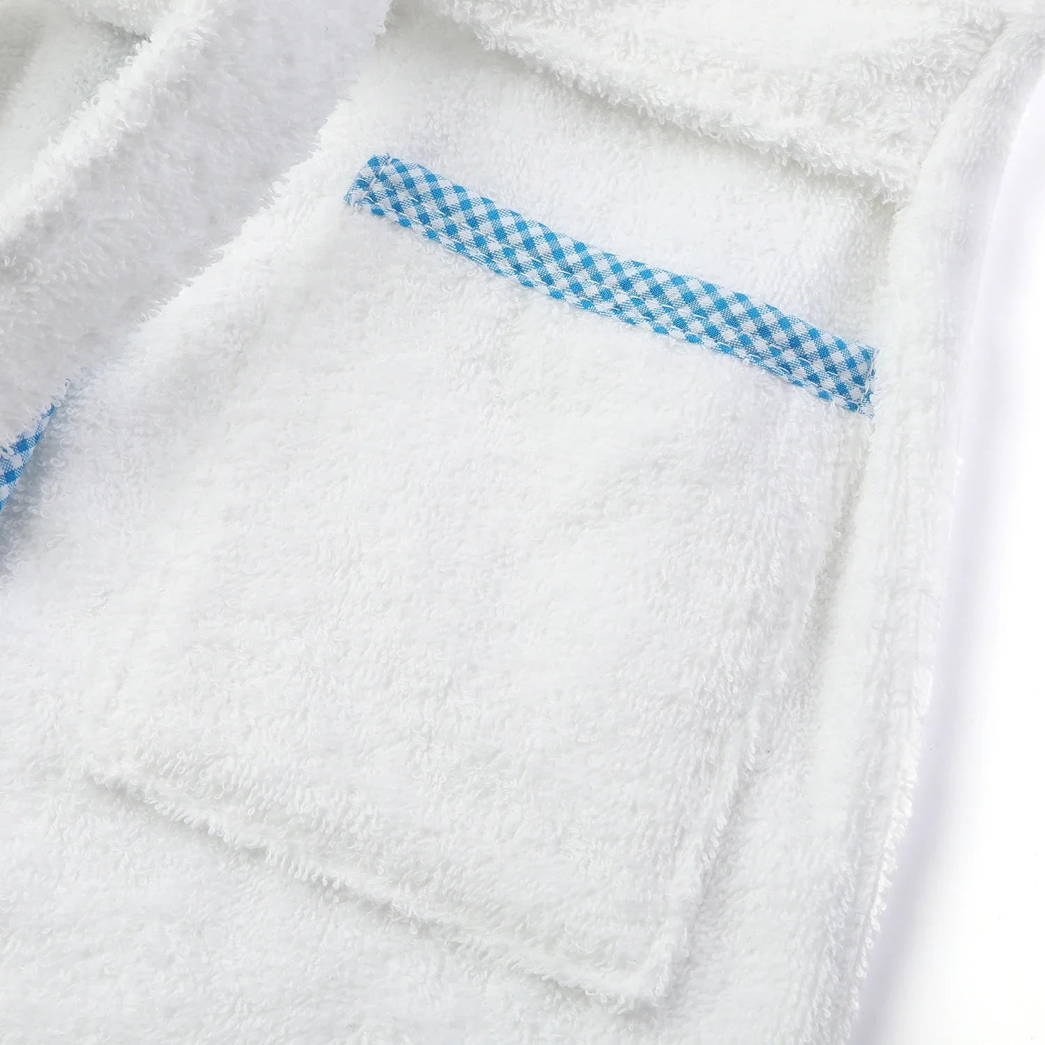 Ruffkids 100% Cotton BathRobe Boys Girls Robe Pajamas Sleepwear With Belt White Pijamas Long Sleeve Hooded Bath Towels Kids Pjs