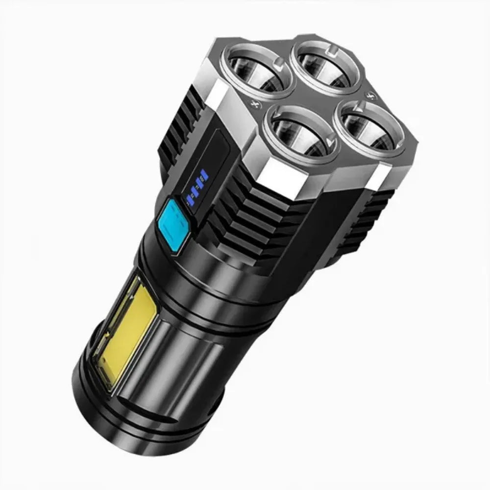 Versatile LED High-Beam Flashlight USB Rechargeable Outdoor Portable Enhancing Torch Outdoor Hiking and Exploration Experience