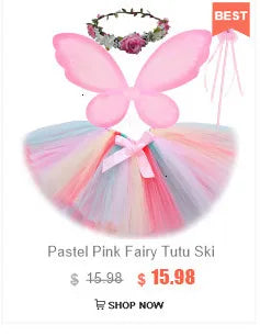 Baby Girls Unicorn Tutu Skirt Outfit for Kids Birthday Party Tulle Skirts Set Children Christmas Halloween Costumes with Wings