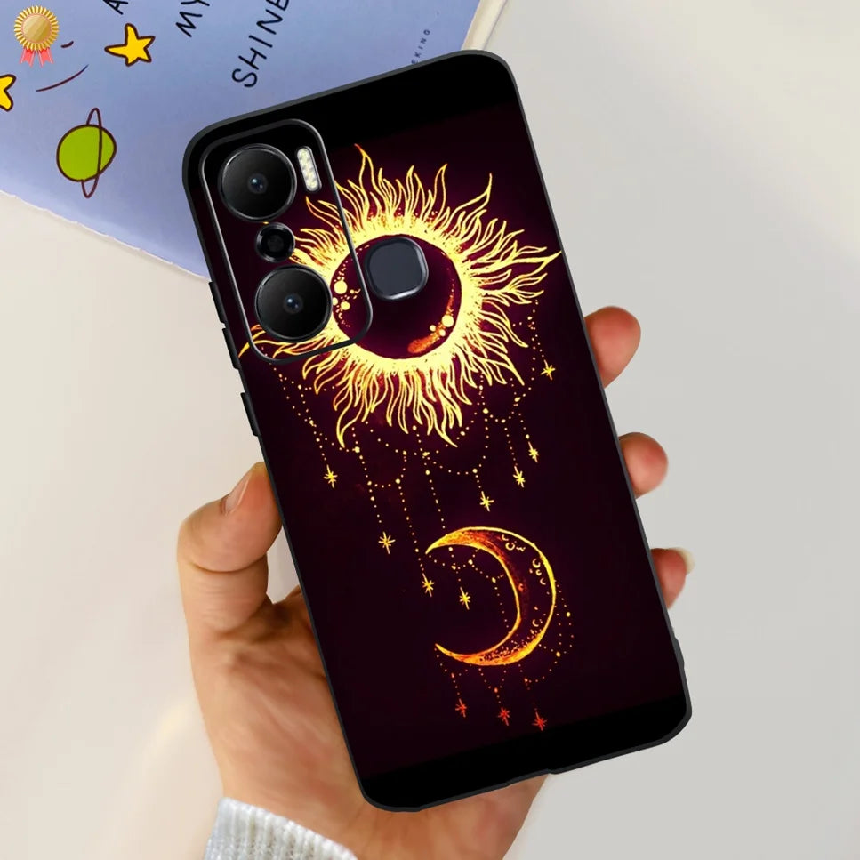 For Infinix Hot 20 Play 20i 4G Case Cute Astronaut Clear TPU Silicone Bumper Cover For Infinix Hot 20 Play 20i Phone Case Funda