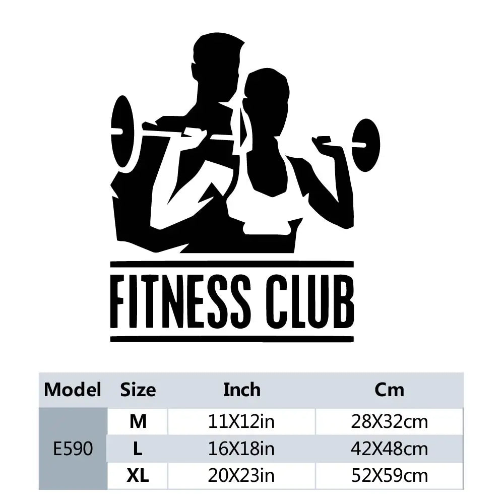 Gym Wall Stickers Decorative Sticker Home Decor Living Room Bedroom Wall Decal Home Decor