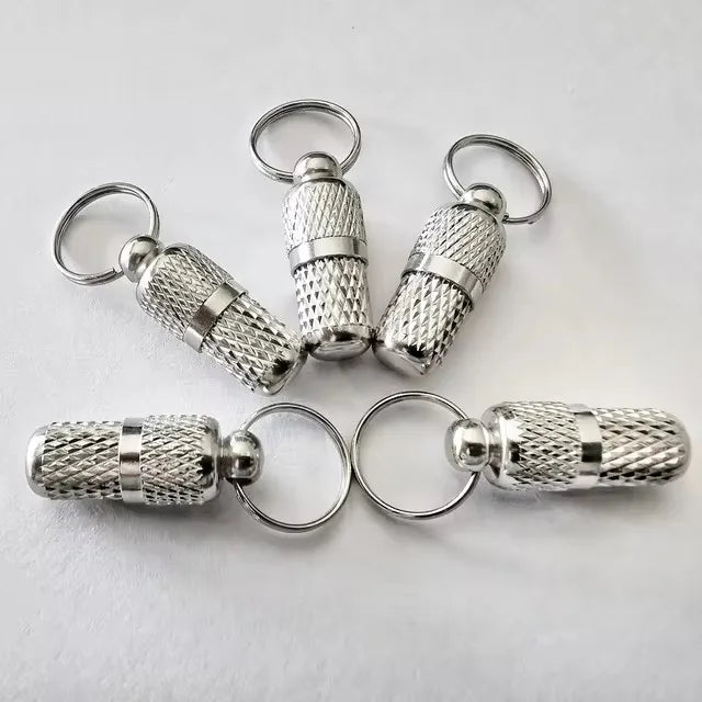 5Pcs Color Waterproof Pet ID Capsule Tag – Anti-Lost Collar Keychain