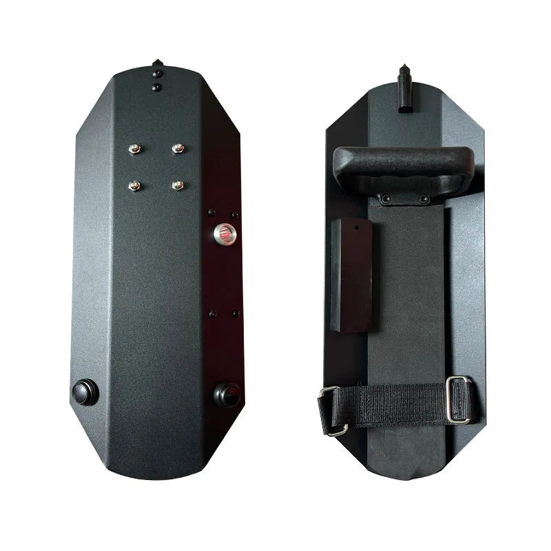 Self Defense Shield With LED Light Antiriot Personal Security Protection Equipment Safety Supplies Window Broken Aluminium Alloy