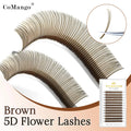 12Rows 5D Flora Fairy Eyelashes Extension Brown Black Premade Spikes Volume Fans Fairy Flora Mink False Lash DIY Makeup