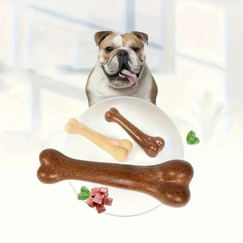 Durable Beef-Flavored Dog Chew Bone Toy