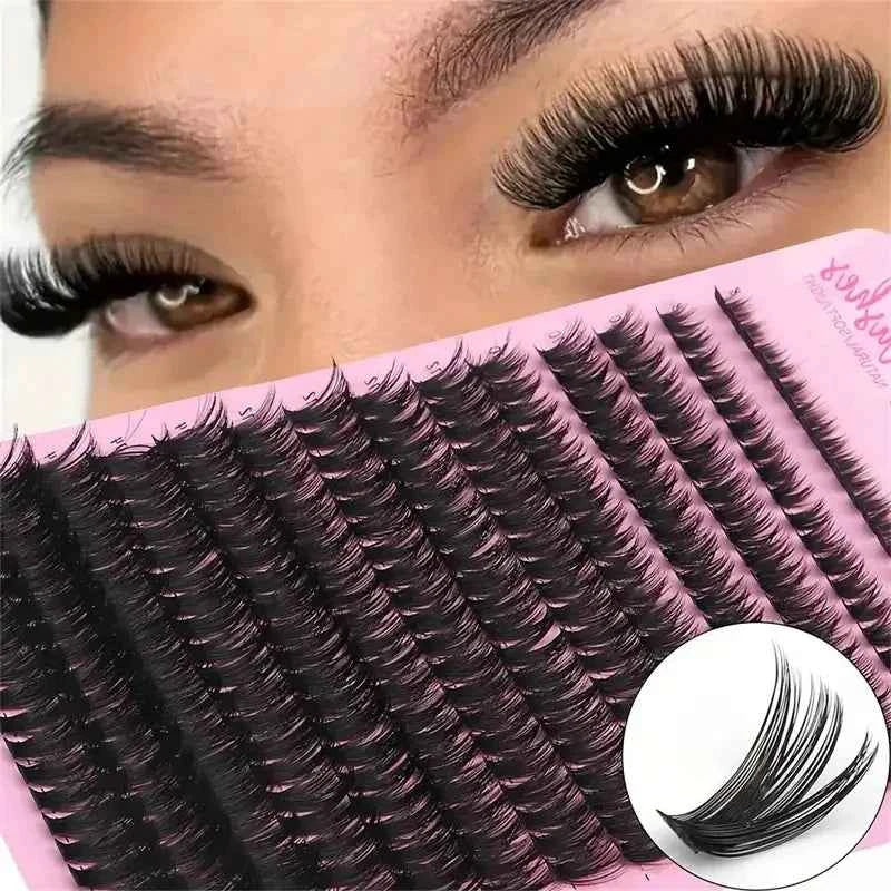 DIY D Curl False Mink Eyelash Clusters 60D Pack