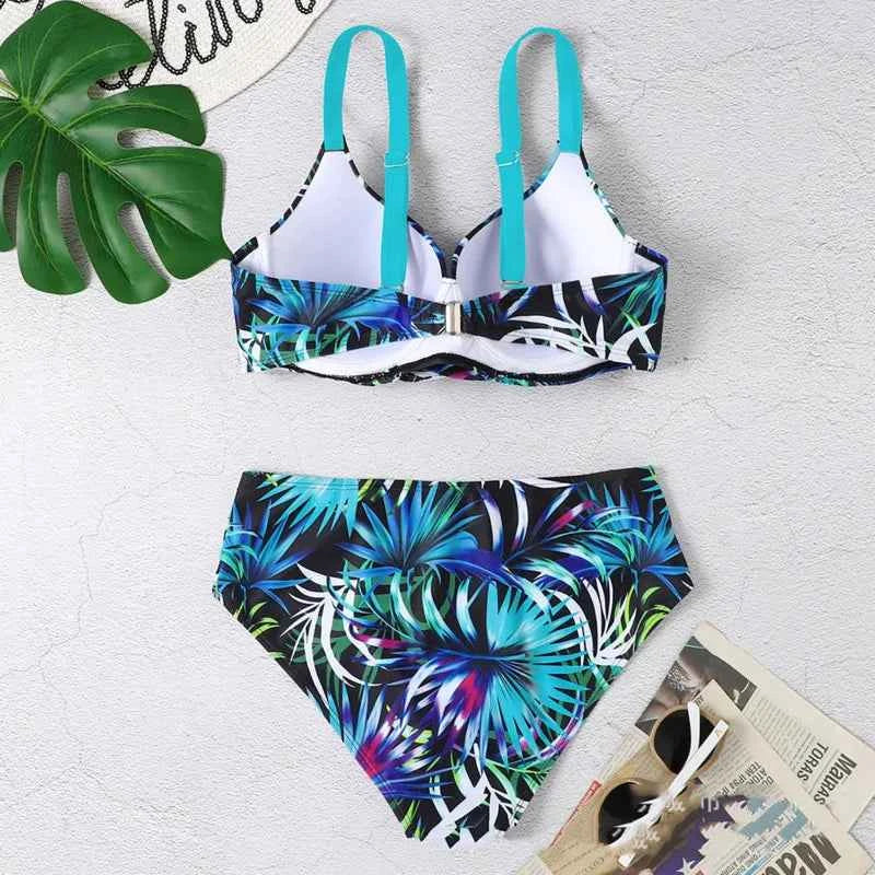 Summer Bikinis Women High Waisted Swimwear With Push Up Female Swimsuit 2026 Swimming Bathing Suit Bikini Set Beach Wear Bather