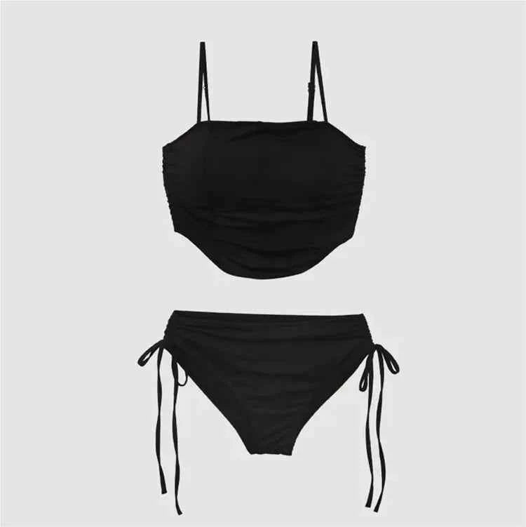 Sexy Bal Bikini Trendy Strap Design Multicolor Women's Swimsuit for Vaion Casual Wear Nylon Material One-Piece Suit