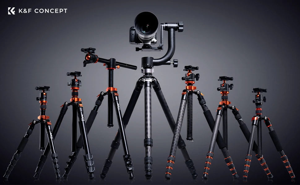 K&F CONCEPT Professional Tripod Ball Head 360° Rotation Panoramic 1/4" to 3/8" Srew Adapters BallHead for Tripod Monopod Camera