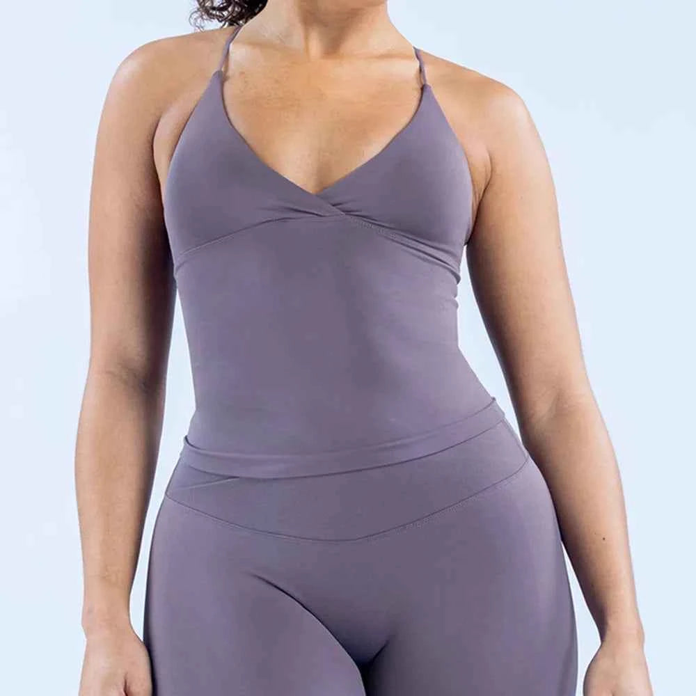 Women Seamless Cross Sports Vest Gym Yoga Tops with Padded  Sexy Backless Workout Fitness Camisole Running Sports Tops Summer
