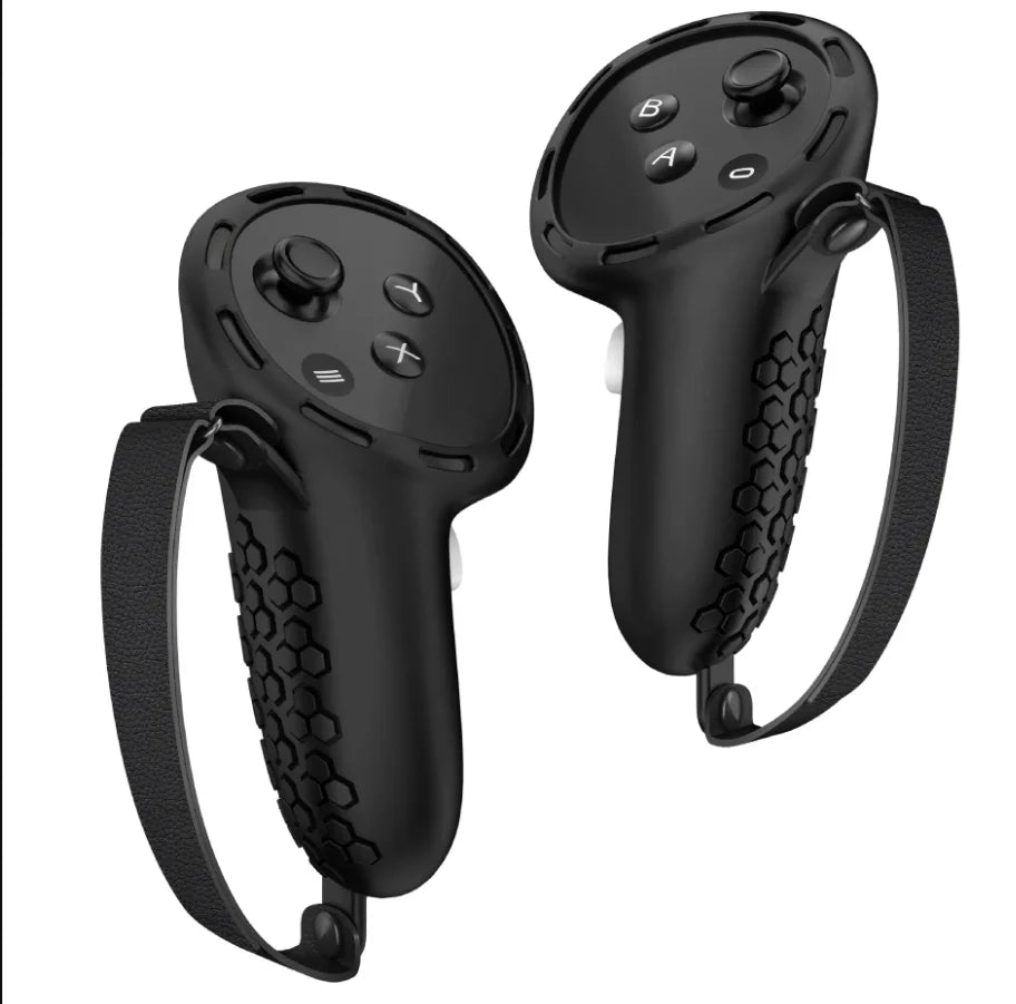 For Meta Quest 3 Silicone Protective Shell 7 IN 1 Set Controller Grip Cover Tempered Glass Film Face Case Lens Cap VR Accessory