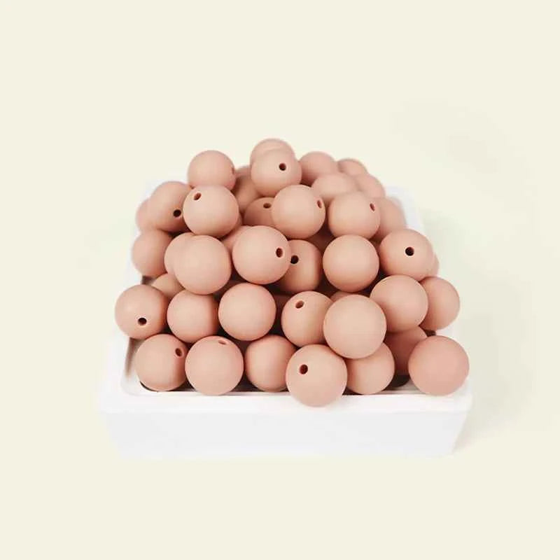 12mm Siilcone Round Beads 100/50/20Pcs For Jewelry Making To Make Bracelets DIY Keychain Necklace Jewelry Accessories BPA Free