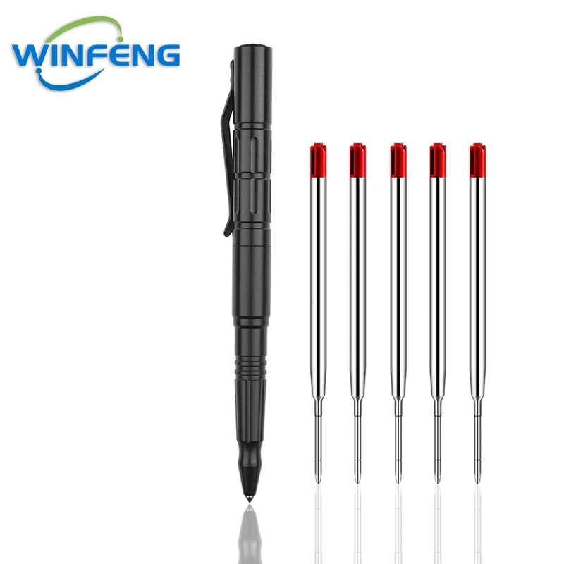 Self Defense Tactical Pen Security Protection EDC Tool Office Student BallPoint Pen Emergency Windows Breaker Survival Equipment