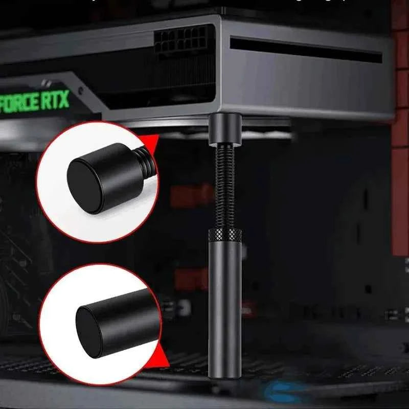 Aluminum GPU Holder Vertical Telescopic Rotating Stand Magnetic Bracket Video Card Holder Graphics Card Bracket Support 27-120mm