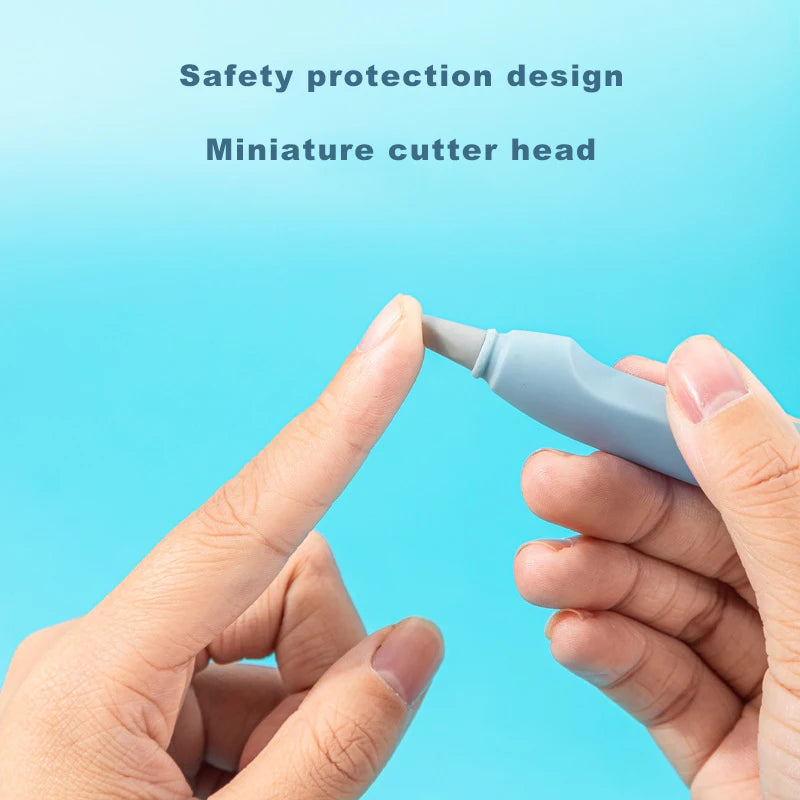 Pen Knifes Ceramic Cutter Utility Knife for Art Precision Carving Knife Micro Retractable Blade Paper Cutting Stationery