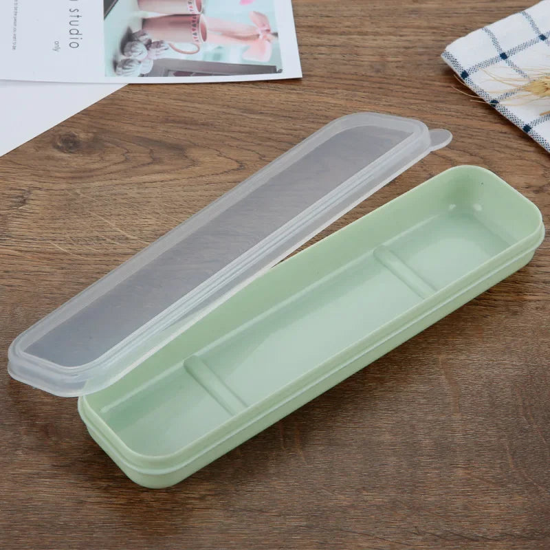 Tableware Box Portable Tableware Box Spoon Fork Storage Box Spoon, Fork, Chopsticks, Straw, Makeup Brush Storage Box