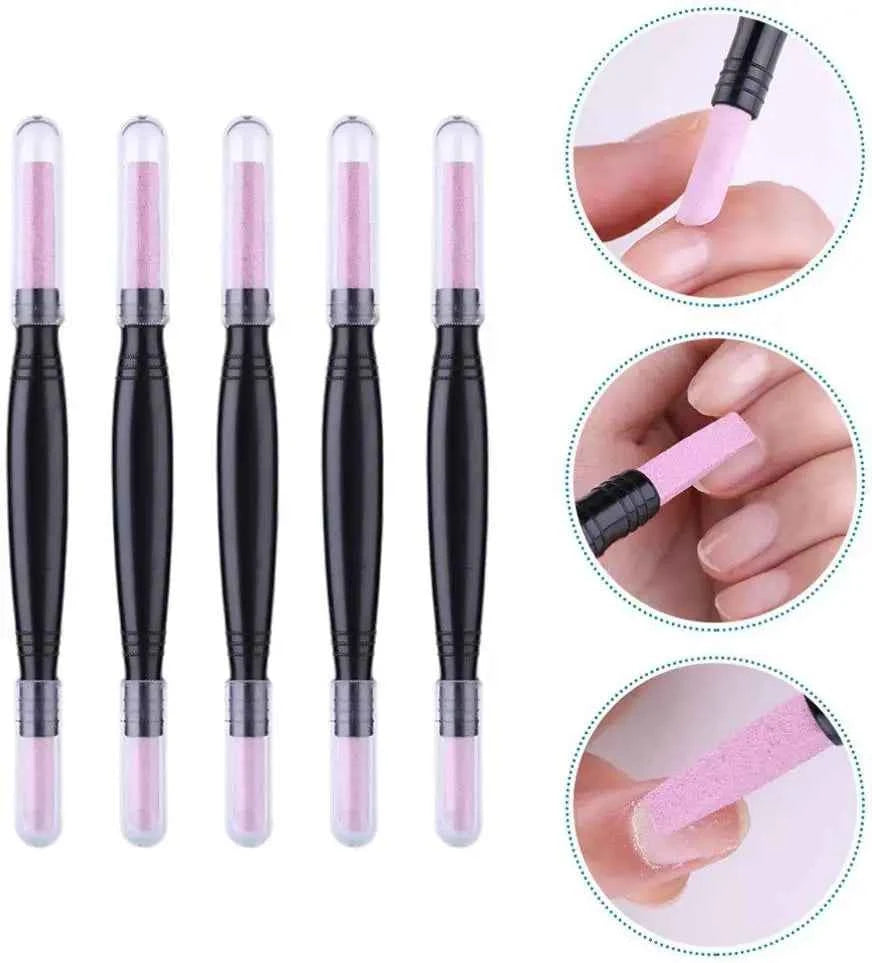 Dual-Ended Pumice Stone Nail File Pen – Cuticle Remover