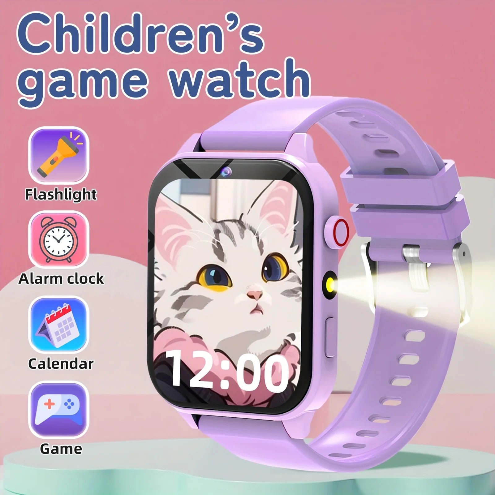 Kids Smart Learning Watch with Educational Games, Camera & Music Player - Touch Screen Kids Tablet for & Ages 3+, Pedometer