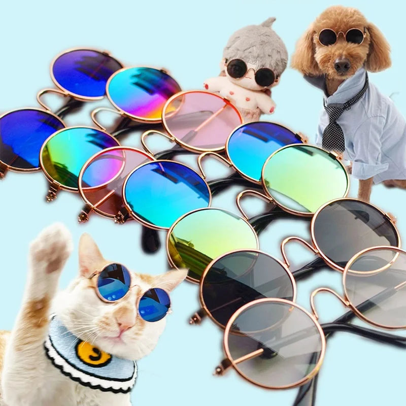 Non-Slip Cat Glasses Pet Accessories Small Dog Sunglasses Puppy Kitty Cosplay Costume Photo Props Cute Animal Eyewear