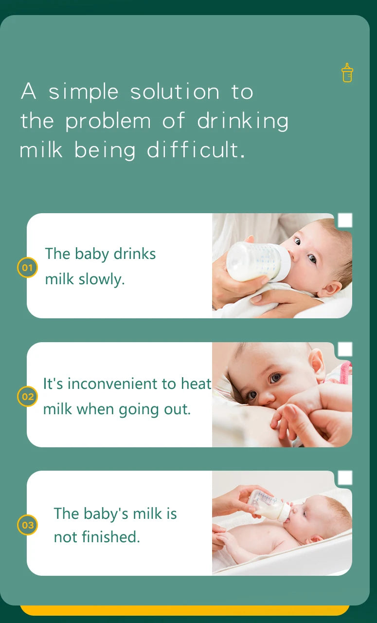 Baby Milk Warmer Baby Nursing Bottle Heater, Portable USB Bottle Warmer for Car, Outdoor Travel Accessories Outdoor Portable