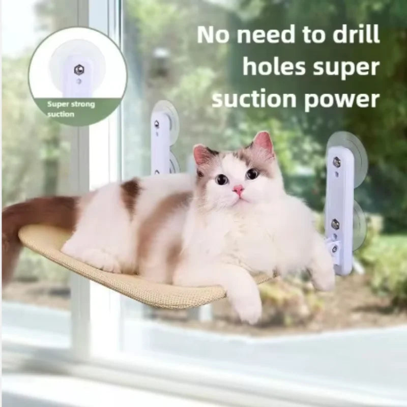 New Pet Cat Hammock Hanging Cat Bed Bearing 20 kg Comfortable Sunny Window Seat Kitten Rock Climbing Frame Pet Supplies
